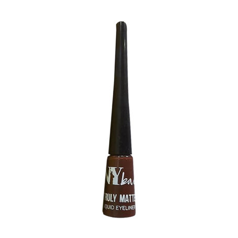 NY Bae Truly Matte Liquid Eyeliner | Quick Dry | Waterproof | Long Lasting | Smudgeproof Eye Makeup | Boss Brown (4.5ml)