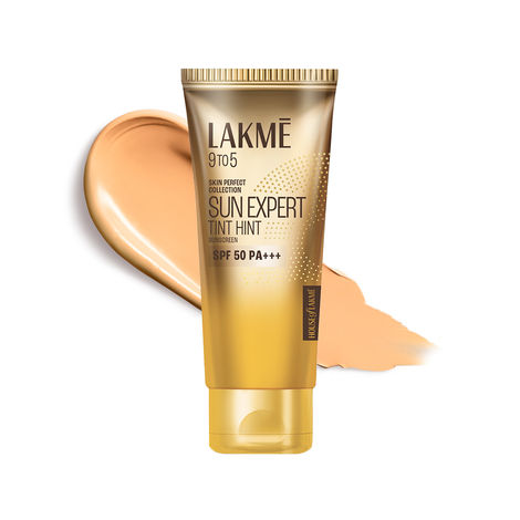 Lakme Sun Expert Tinted Sunscreen SPF 50 PA +++ | Broad spectrum UVA/B protection | Blue light protection | No White Cast | for all dry, oily, normal skin| Matte Finish | 50ml