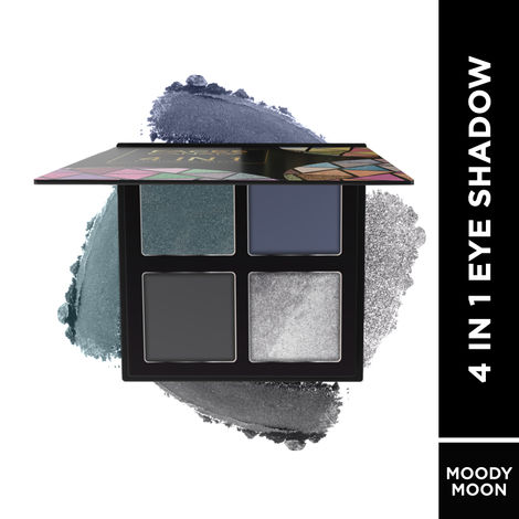 FACES CANADA 4 IN 1 Quad Eyeshadow Palette - Moody Moon 06, 4.8g | Shimmer & Matte Shades | Satin Matte Finish Eye Shadow Quartet | Intense Pigment | Long Lasting | Vitamin E Enriched | Vegan