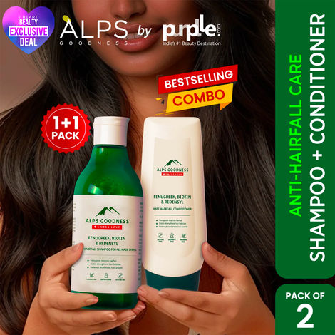 Alps Goodness Anti Hairfall Combo I Hair Growth Heros I Shampoo (290 ml) & Conditioner (200 ml) Combo I Anti Hairfall Kit For Men & Women