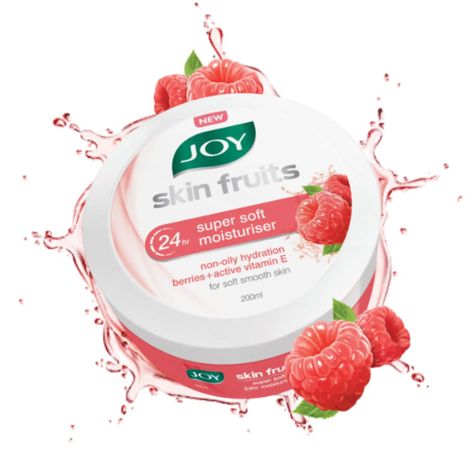 Joy Skin Fruits 24hr Super Soft Moisturiser with Berries & Active Vitamin E (200 ml)