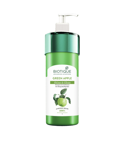 Biotique Green Apple Shine & Gloss Shampoo & Conditioner 800Ml