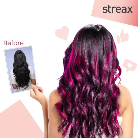 Streax Ultralights Hair Colour Highlight Kit Pink Hair Colour