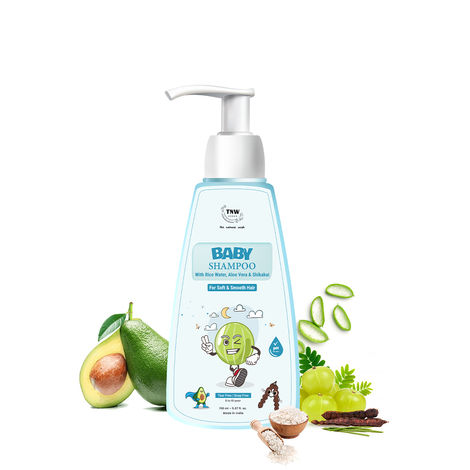 TNW - The Natural Wash Nourishing Baby Shampoo for Soft Hair | Baby Shampoo with Natural Ingredients | Baby Shampoo with No Tear Formula