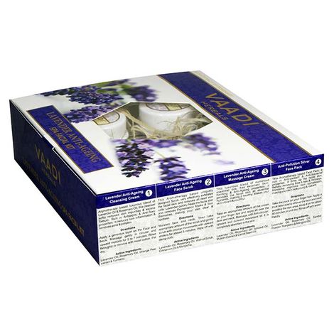 Vaadi Herbals Lavender Anti Ageing Spa Facial Kit (70 g)