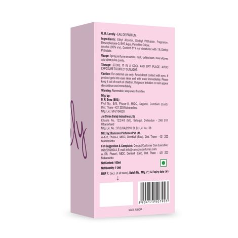 Ramsons U R Lovely Eau de Parfum 100ML