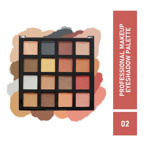 Half N Half Professional Makeup kit, 16 Colours Eyeshadow Palette, Multicolor-02 (18g)