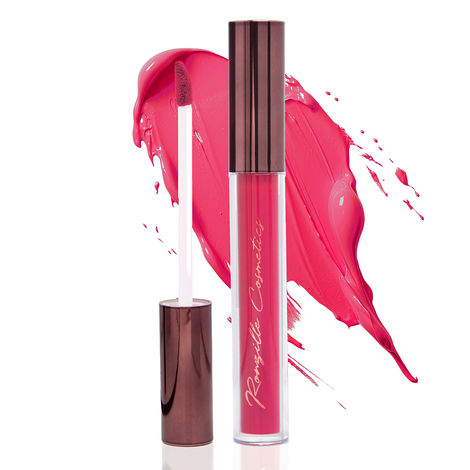 Ronzille Liquid Lipstick | Transferproof | Long Lasting | Smudgeproof | Highliy Pigmented | Vegan | Shade-Solid Pink | 4 ml