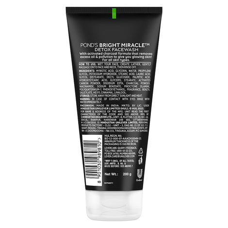 Pond s Pure Detox Anti Pollution Purity Face Wash With Activated Charcoal 100 g