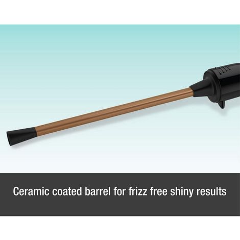 Havells HC4031 7mm thin Chopstick Curler ceramic barrel Fast heat up results into Longlasting maggie Curls for Short Long hair Black