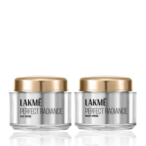 Lakme Perfect Radiance AM PM Routine:Lakme Perfect Radiance Skin Ultimate Collection Day Cream (50g) + Night Cream (50 g)