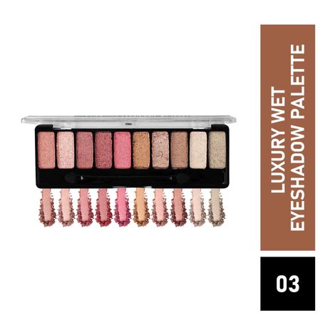 Matt look 10 Colours Eyeshadow Makeup series Luxury Wet Eyeshadow Palette, Multicolor-03, (8gm)