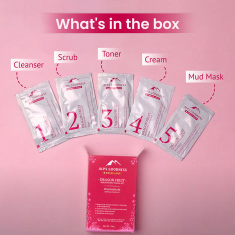 Alps Goodness Dragon Fruit Brightening Facial Kit (Pack of 2) (34