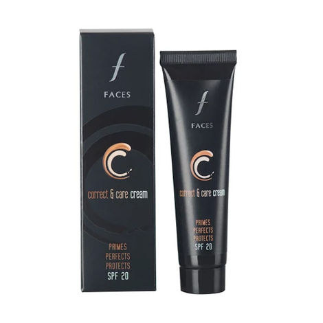 FACES CANADA SPF 20 CC Cream - Sand 02, 35ml | Correct & Care Tinted Cream | Dewy Finish | Radiant Flawless Skin | Conceals & Primes | Non-Oily | Smooth | Lightweight | Anti-Ageing | 12HR Hydration