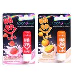 Buy Color Fever Nourishing Lip Balm Combo - Stawberry + Orange (4.2x 2pcs combo) - Purplle
