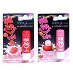 Buy Color Fever Nourishing Lip Balm Combo - Stawberry + Stawberry Cream 4.2x 2pcs combo - Purplle