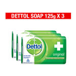 Buy Dettol Soap Value Pack Original (3 Pieces X 125 g) - Purplle