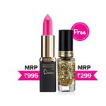 Buy L'Oreal Paris Collection Exclusive By Doutzen's Delicate Rose (7 g) + Free L'Oreal L'Oreal Paris Color Riche Les Top Coats Gold 920 - Purplle