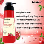 Buy Inatur Pomegranate Shower Gel (350 ml) - Purplle