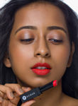 Buy SUGAR Cosmetics It's A-Pout Time! Vivid Lipstick - 04 Coraline In The City (Orange Coral) - Purplle
