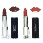 Buy Bonjour Paris Lipstick - Dark Sepia / Cinnamon Brown (4.2 g * 2 pcs) - Purplle