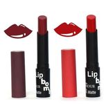Buy Color Fever Creme Matte Lipstick - Cherry / Ruby (3.5 g X 2pcs) - Purplle