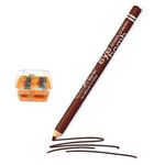 Buy Color Fever Eye Brow Pencil - Natural Brown + Sharpner ((1.9 g + Sharpner) - Purplle