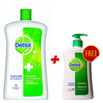 Buy Dettol Liquid Soap Jar Original (900 ml) + Dettol Handwash (215 ml) FREE - Purplle