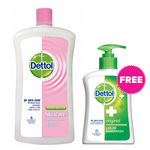 Buy Dettol Liquid Soap Jar Skincare (900 ml) + Dettol Handwash (215 ml) FREE - Purplle
