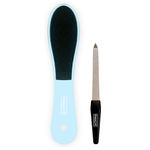 Buy Panache Foot Emery Paddle Dual Sided & Nail File Long - Purplle