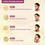 Buy Lotus Herbals Radiant Gold Cellular Glow 1 Facial Kit | With 24K Gold leaves | For Skin Glow | All Skin Types | 37g - Purplle