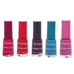 Buy Color Fever Nail Polish Value Pack Mini Pops Multi (5 ml x 5 pcs combo) - Purplle