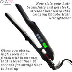 Buy Chaoba LCD Screen With Light Hair Straightener (Black, Red) - Purplle