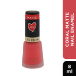 Buy Revlon Summer Matte-Ness Nail Enamel - Coral Matte (8 ml) - Purplle