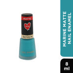 Buy Revlon Nail Enamel ( Matte ) - Marine Matte - Purplle