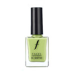 Buy Faces Canada Hi Shine Nail Enamel Crunchy Pistachio 146 (9 ml) - Purplle