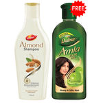 Buy Dabur Almond Shampoo (100 ml) + Dabur Amala Hair oil (90ml) FREE - Purplle