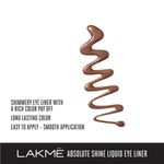 Buy Lakme Absolute Shine Liquid Eye Liner - Shimmer Bronze (4.5 ml) - Purplle