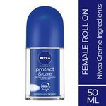 Buy NIVEA Deodorant Roll On Protect & Care 50ml - Purplle