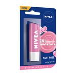 Buy Nivea Lip Balm, Soft Rose (4.8 g) - Purplle