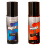 Buy Foxmen Perfume Body Spray Excite + Impress (200 ml + 200 ml) - Purplle