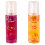 Buy Foxmen Perfume Body Spray Tangy Twist + Fruity Fame (200 ml + 200 ml) - Purplle