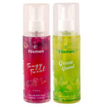 Buy Foxmen Perfume Body Spray Tangy Twist + Green Grand (200 ml + 200 ml) - Purplle