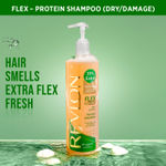 Buy Revlon Flex Body Building Shampoo - For Dry Damaged Hair 592 ml Rs 31- off on MRP - Purplle