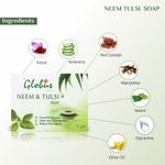 Buy Globus Naturals Neem Tulsi Soap Enriched With Aloevera Kesar Sandalwood 75 gm (Pack Of 3) - Purplle