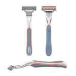 Buy Waytoshave The Omega 3 Blade Mens Shaving Razor (Pack Of 1 Razor Handle + 4 Cartridges) - Purplle