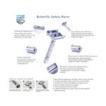 Buy Waytoshave The Double Edge Twist To Open Safety Razor (Pack Of 1 Razor Handle + 30 Blades) - Purplle