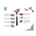 Buy Waytoshave Bro Combo (Pack Of 1 Razor Handle + 4 Three Blade Cartridges + 4 Five Blade Cartridges) - Purplle