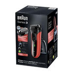 Buy Braun Series 3 3050CC Electric Shaver For Men  (Black, Red) - Purplle