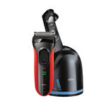 Buy Braun Series 3 3050CC Electric Shaver For Men  (Black, Red) - Purplle